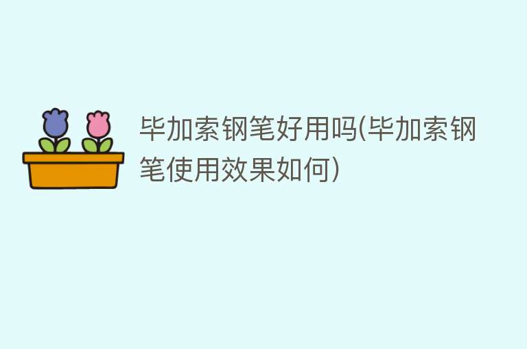 毕加索钢笔好用吗(毕加索钢笔使用效果如何) 毕加索钢笔好用吗(毕加索钢笔使用效果如何)