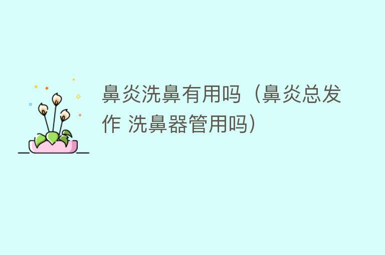 鼻炎洗鼻有用吗(鼻炎总发作 洗鼻器管用吗) 鼻炎洗鼻有用吗(鼻炎总发作 洗鼻器管用吗)