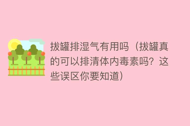 拔罐排湿气有用吗(拔罐真的可以排清体内毒素吗?这些误区你要知道) 拔罐排湿气有用吗(拔罐真的可以排清体内毒素吗?这些误区你要知道)