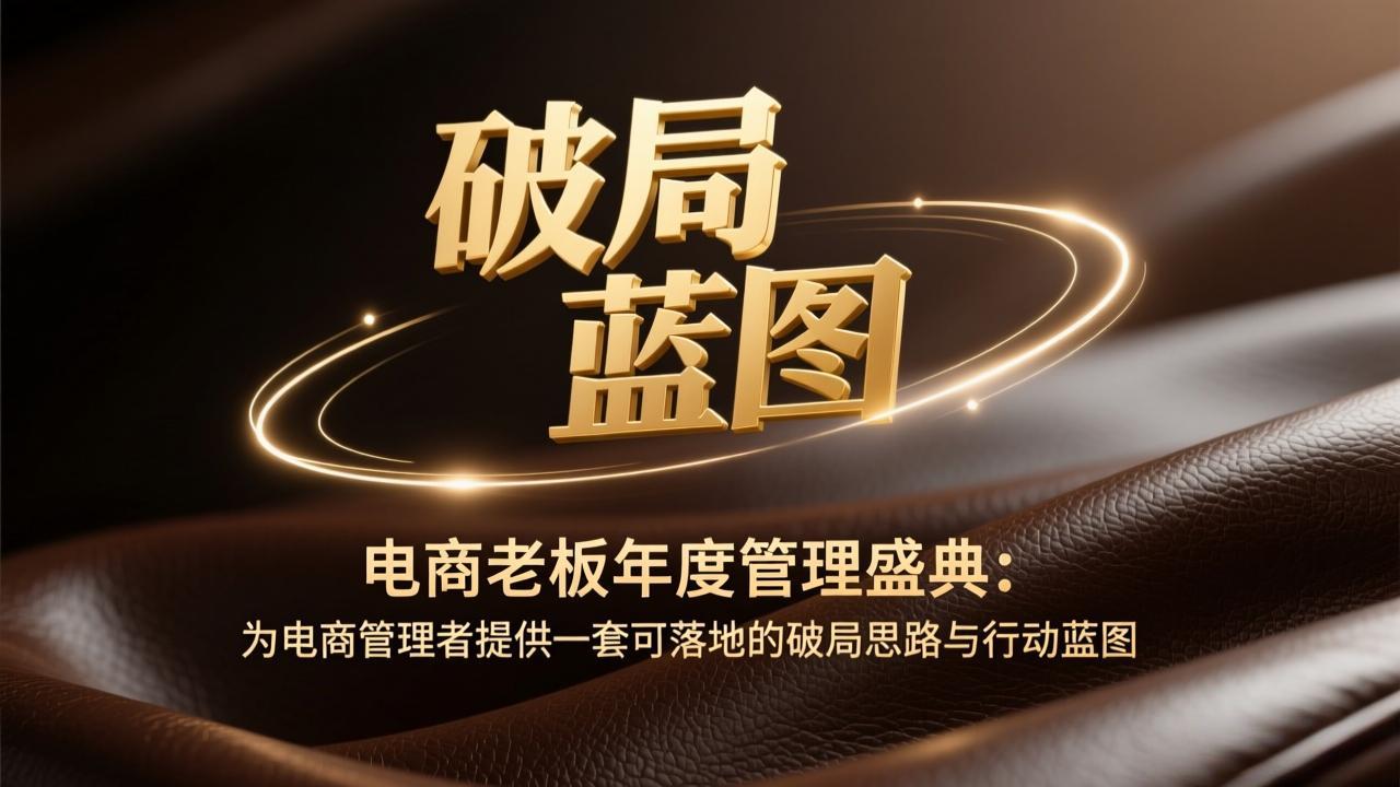 电商老板年度管理盛典:为电商管理者提供一套可落地的破局思路与行动蓝图-紫橙资源网