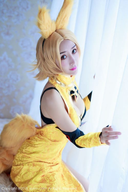秀人网性感女神邹晶晶COSPLAY王者荣耀妲己美图