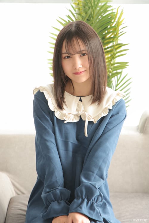 LOVEPOP软妹千叶まき蓝色娃娃领连衣裙甜美写真