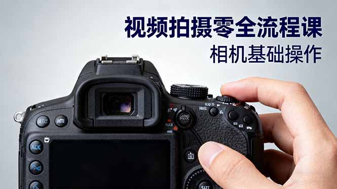 【中创网】视频拍摄零全流程课：从相机基础操作到电影构图、光影布光、分镜头设计等 - 紫橙资源网