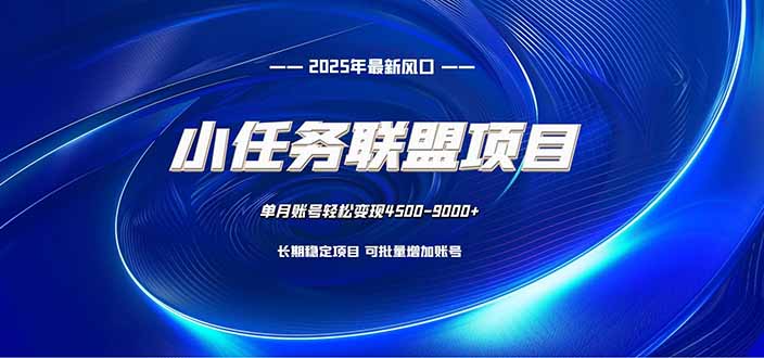 小任务联盟项目：一台电脑每天只需10分钟，轻松简单稳定-紫橙资源网