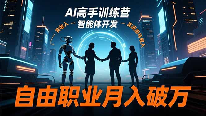 【中创网】AI高手训练营，ChatGPT，Midjourney，智能体开发，自由职业月入破万 - 紫橙资源网