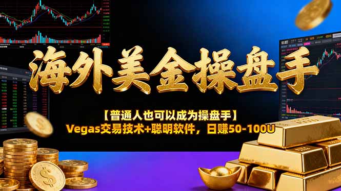 【中创网】海外美金操盘手技术【普通人也可以成为操盘手】Vegas交易技术+聪明软件，日赚50-100U - 紫橙资源网