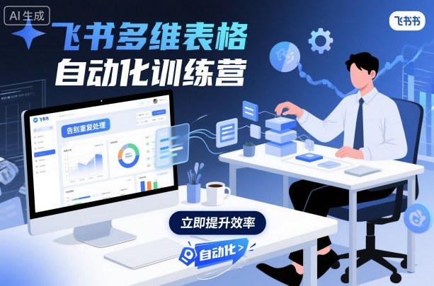 飞书多维表格自动化训练营，手把手教你告别重复处理，用多维表格开启高效办公新模式-紫橙资源网