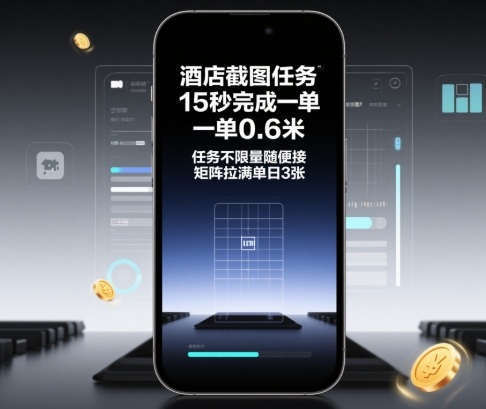 【冒泡网】酒店截图任务，15秒完成一单，一单0.6米，任务不限量随便接，矩阵拉满单日3张 - 紫橙资源网