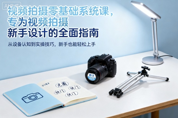 视频拍摄零基础系统课，专为视频拍摄新手设计的全面指南-紫橙资源网