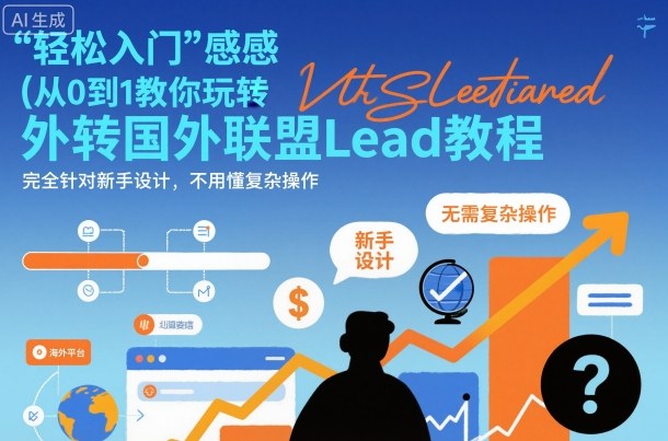 国外联盟賺美刀项目，从0到1教你玩转国外联盟Lead教程，纯新手可操作性100%-紫橙资源网