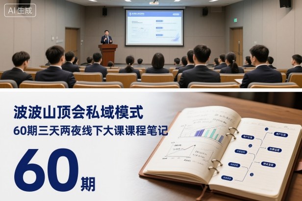 波波山顶会私域模式60期三天两夜线下大课课程笔记（文档）-紫橙资源网