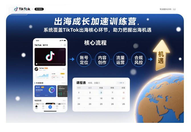 【冒泡网】出海成长加速训练营，系统覆盖TikTok出海核心环节，助力把握出海机遇（更新） - 紫橙资源网