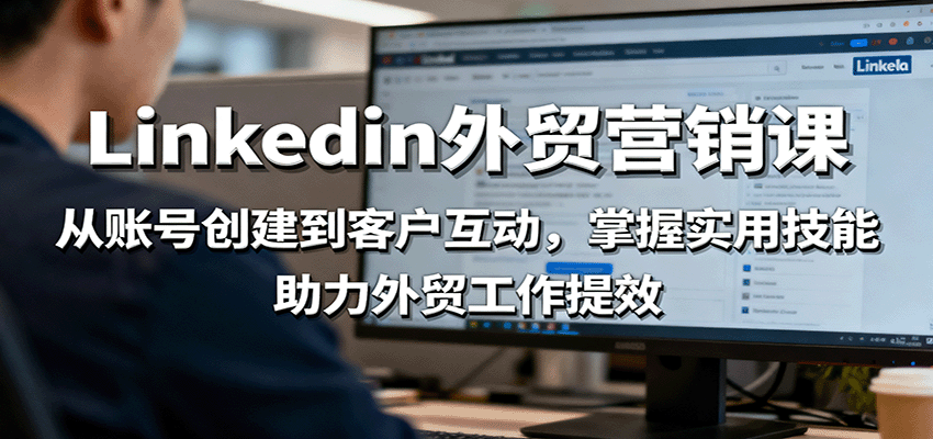 LinkedIn外贸营销课:从账号创建到客户互动,掌握实用技能,助力外贸工作提效-紫橙资源网