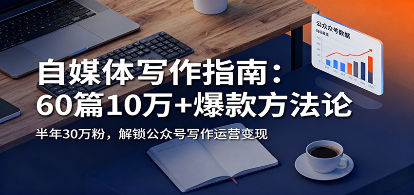 自媒体写作指南：60篇10万+爆款方法论，半年30万粉，解锁公众号写作运营变现-紫橙资源网