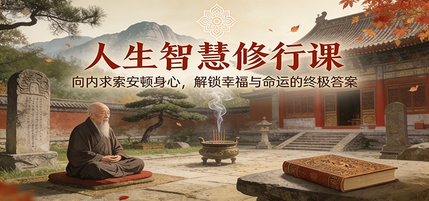 人生智慧修行课：向内求索安顿身心，解锁幸福与命运的终极答案-紫橙资源网