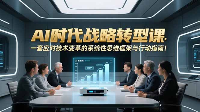 AI时代战略转型课：一套应对技术变革的系统性思维框架与行动指南！-紫橙资源网