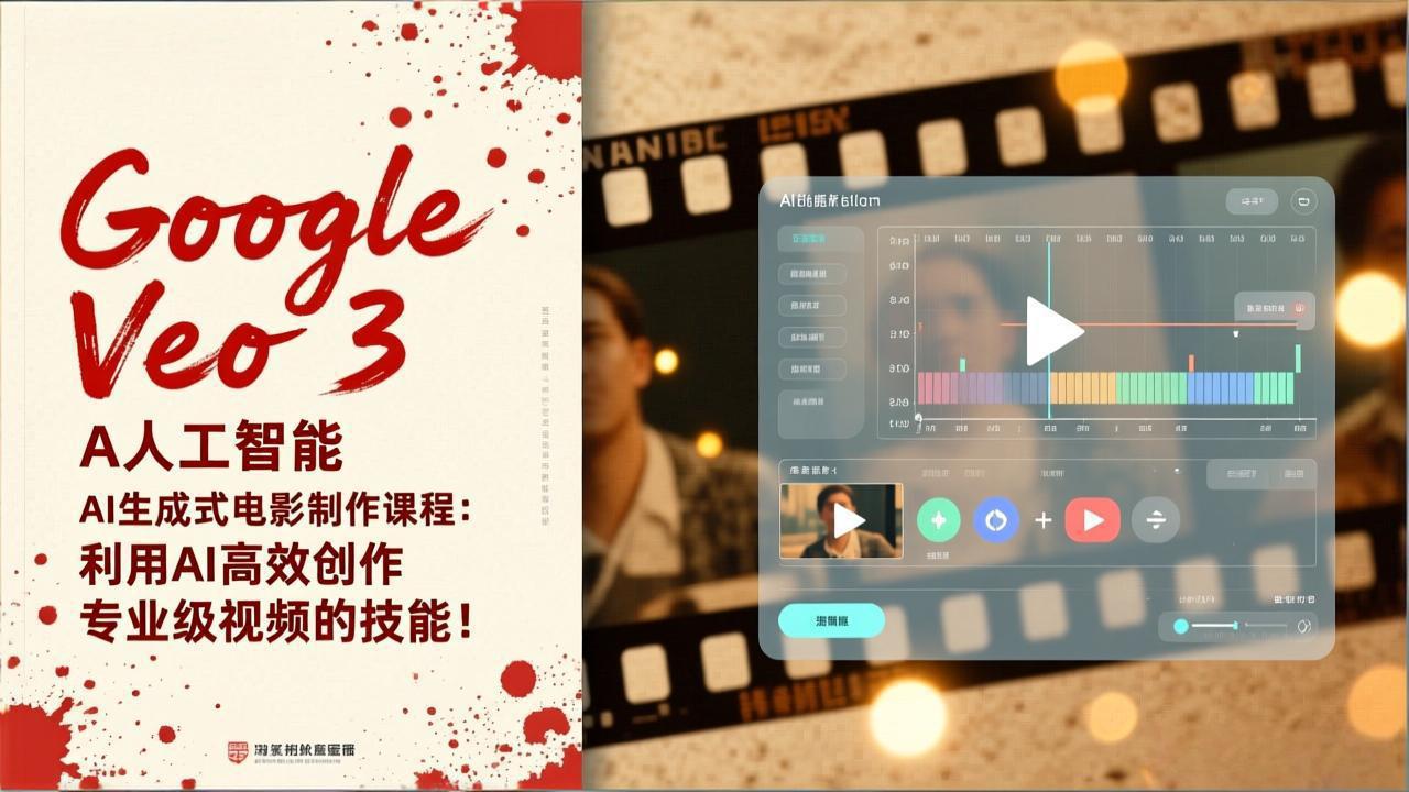 Google Veo 3人工智能AI生成式电影制作课程：利用AI高效创作专业级视频的技能！-紫橙资源网