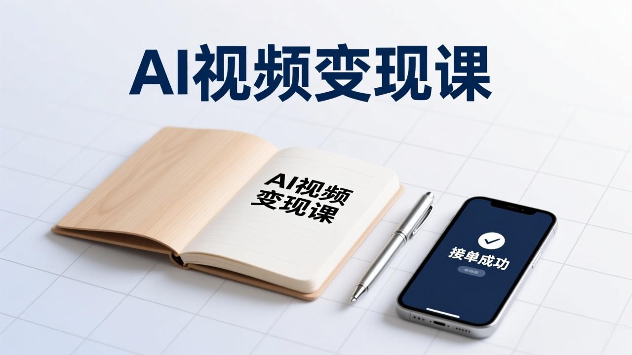 AI视频变现课，学完即可创作短片、接商单，实现副业增收，单项目报价可达千元-紫橙资源网