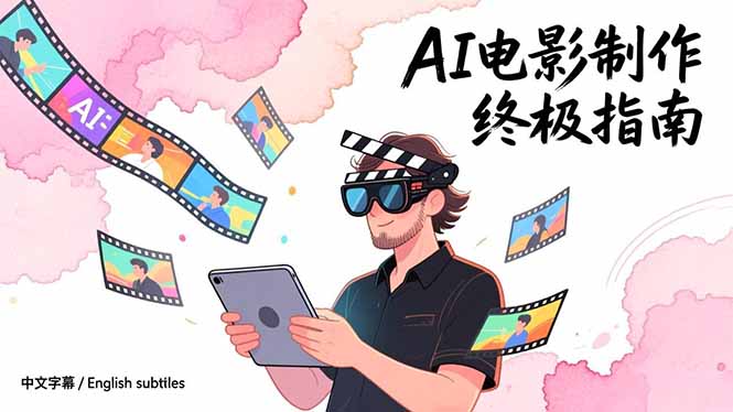 AI电影制作终极指南:从创意到成片,系统掌握智能影视全流程实战课(中英字幕)-紫橙资源网