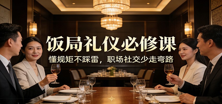 公众号收费文章：《饭局礼仪必修课：懂规矩不踩雷，职场社交少走弯路》-紫橙资源网